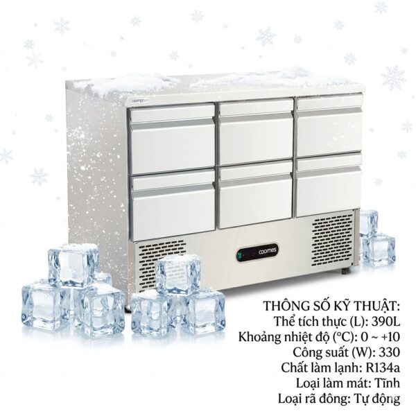 Tủ đông 6 ngăn kéo Coolmes S903D6